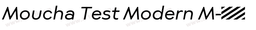 Moucha Test Modern M字体转换